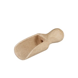 Cuillère en bois artisanale pour le rangement du garde-manger de la cuisine Mesure de servir la farine d'épices Cuillère écologique avec poignée arrondie - Product Image 5