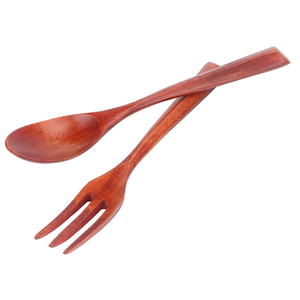 Modern <b>Flatware</b> Set Classical Cutlery Set for Hotel Restaurant Wedding Small Spoon Wood Spoon Soup Spoon - Product Image 3