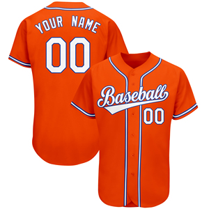 Wholesale Customizable 100% Polyester Baseball Jerseys Stretchable <b>Athletic</b> Fit Sportswear for Baseball Streetwear Jerseys - Product Image 5