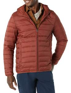 Chaqueta acolchada de plumón para hombre de talla grande personalizada y chaquetas de bombardero suaves impermeables para exteriores con procesamiento de corte - Product Image 2