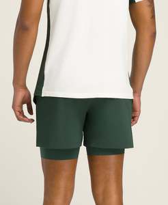 Shorts de tennis pour hommes, nouvelle mode, performance, confortables, séchage rapide, respirants, polyester écologique, motif uni, taille mi-haute élastique - Product Image 6