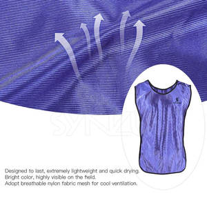 Babero de entrenamiento de poliéster de alta calidad Recién llegado Color sólido y transpirable para adultos Impresión de logotipo personalizado MOQ bajo - Product Image 6