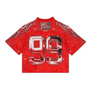 Maillot de football rétro personnalisé, impression par transfert thermique, logo de marque, nom du club, coupe ample, manches courtes, maille vintage, service OEM 100% - Product Image 6