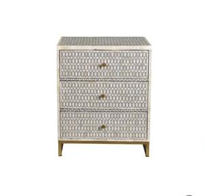 Table basse en os incrusté, meubles de salon en os incrusté et en résine, forme ronde, vente chaude, au meilleur prix, directement de l'usine - Product Image 6