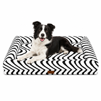 Coussin orthopédique de luxe écologique en mousse alvéolée pour animaux de compagnie, lavable et respirant, pour chiens et chats de petite/moyenne taille, doux et moelleux