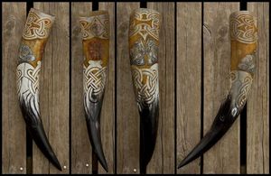 Cuerno real natural pulido Cuerno para beber medieval vikingo hecho a mano con la mejor calidad Hecho por Craft Zone Export From India - Product Image 5