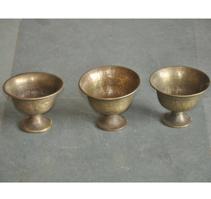 ชามทำไอศกรีมจากทองแดงและสแตนเลสชามทำไอศกรีมฐานทองเหลือง - Product Image 2