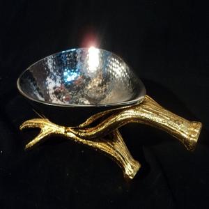 Juego de 3 cuencos de fruta seca decorativos de mesa con diseño de flores, cuencos de comida y aperitivos de aluminio y metal de la mejor calidad a precio competitivo - Product Image 5