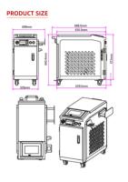 Machine de soudage laser industrielle portable 4 en 1 1500W 2000W avec refroidissement par eau et alimentation automatique du fil