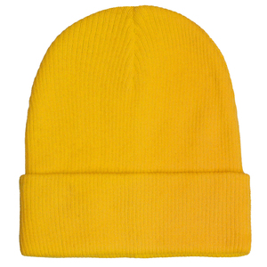 หมวกบีนนี่ไหมพรมสีเหลืองแบบเรียบ รุ่นใหม่ ปี 2025 ราคาขายส่ง เหมาะสำหรับใส่ในฤดูหนาว สไตล์สตรีท ให้ความอบอุ่น สำหรับผู้ชาย - Product Image 5