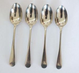 Ensemble de cuillères à dîner pour la maison et les fêtes, ensemble de couverts en acier inoxydable avec des cuillères élégantes pour la salle à manger moderne - Product Image 2