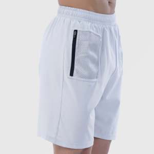 กางเกงขาสั้น Performa Fit สีเทาอ่อน รุ่น Jogger เอวยางยืด ผลิตจากผ้าคอร์ดูรอยโพลีเอสเตอร์ 100% ลายเสือดาว พร้อมตกแต่งโลโก้ เหมาะสำหรับออกกำลังกายและฟิตเนส - Product Image 5