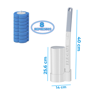 Spazzola da Bagno dal Design Moderno con 8 Fibre Intercambiabili e Bicchiere in Plastica - Product Image 4