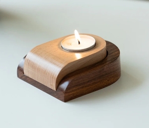 Jugnu U' Porte-lampe à thé en bois Porte-lampe à thé pour centres de table de mariage pour la décoration de la maison Décor de ferme - Product Image 2