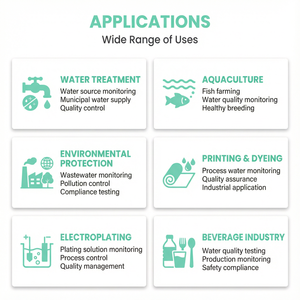 جهاز قياس التوصيل الكهربائي الرقمي المحمول، قلم اختبار EC من 0-2000 ميكروسيمبول/سم للمياه النقية ونظام التناضح العكسي، تحليل جودة المياه OEM/ODM LEC-101 - Product Image 4