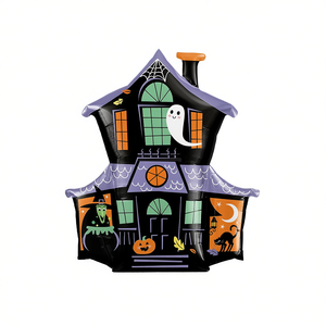 Globo de Casa Embrujada de Halloween de 62X66cm, Decoración Inflable para Fiestas - Product Image 2