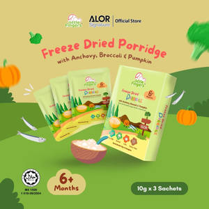 ข้าวต้มฟรีซดรายลิทเทิลฟิงเกอร์ส รสแอนโชวี่ บรอกโคลี และฟักทอง บรรจุภัณฑ์พลาสติกปลอดสาร BPA สำหรับเด็กอายุ 6 เดือนขึ้นไป (10 กรัม x 3 ซอง) - Product Image 2