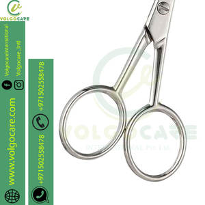 Tijeras de manicura Premium 2025, tijeras curvas para uñas para cutículas, cejas, pestañas, bigote y barba - Product Image 6