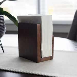 <b>Simple</b> Wooden Napkin Holder Suitable for Office <b>Desk</b> Dining Table and Formal Workspace Table Setting Use Wholesale From India - Product Image 1