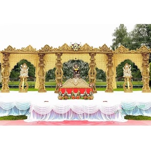 Gujarati Wedding Fiber Mandapam Wedding Mandap Decoraciones usadas Mejor diseño Wedding Mandap Stage - Product Image 1