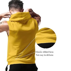 Débardeur en tricot de coton et polyester à séchage rapide pour hommes avec logo personnalisé Conception ample d'été sans manches fabriqué par Dress Sports - Product Image 5