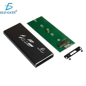 Aluminum Adapter Converter Case for M.2 NVMe <b>SSD</b> Mini NGFF SATA to USB 3.0 10Gbps Transfer Rate for <b>External</b> Application - Product Image 2