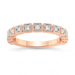 Bague moderne et unique en diamant de laboratoire 0,25 ct TW, or massif 14 carats, couleur FG, clarté VS, 13 diamants de qualité supérieure, nouvelle arrivée - Product Image 3
