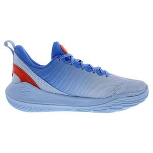 Zapatillas Under Armour Curry 12 WTB GS para Niño, Color: Azul Calm/Blue Atlantis/Naranja Oscuro, 100% Auténticas - Product Image 2