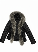 Manteau court en fausse fourrure de haute qualité pour femme, veste d'hiver en peluche épaisse et chaude, coupe ajustée élégante, vêtement d'extérieur pour temps froid