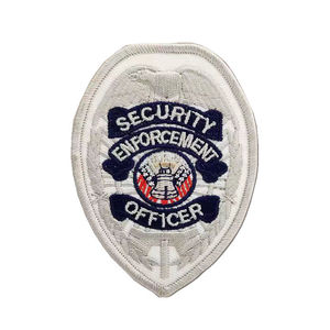 Embroidered Patches Private Security Batch Custom Embroidery Band Irregularity Large Security Guard Patch for Coat - Product Image 4