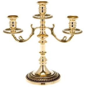 <b>Bronze</b> Finished Brass 7 Arms Menorah <b>Candle</b> <b>Holder</b> For Church Decorative Item Religious Decor - Product Image 2
