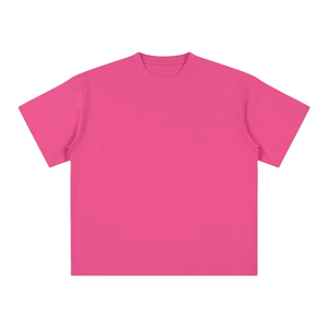 Camiseta de Algodón 230 G, Lisa, de Alta Calidad, Talla Grande para Hombre, Algodón y Poliéster, Logotipo Personalizado, Cuello Redondo - Product Image 3