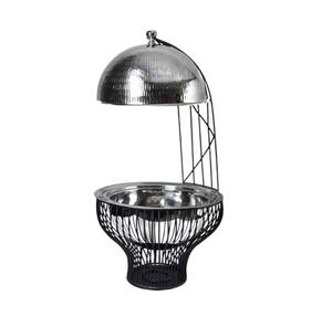 Casserole en acier inoxydable poli brillant, plaqué or, moderne et exclusive, avec couvercle, pour les événements de mariage, le service de dîner - Product Image 4