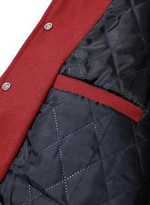 Chaqueta universitaria personalizada para equipos deportivos escolares Chaqueta universitaria Lisa Chaqueta universitaria a granel al por mayor para personalización - Product Image 6