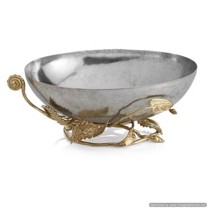 Vaisselle au design élégant Fruits secs Date Bol de service Bol en métal de qualité de luxe pour la maison Bols de service alimentaire de table - Product Image 4