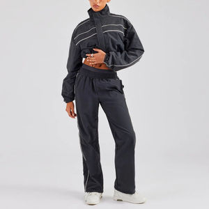 Winter Hooded Casual Windbreaker Sets Men Trouser <b>Jacket</b> 2 Piece Set Tracksuits Running Waterproof Lining - Product Image 1