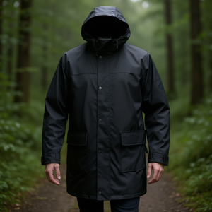 Veste de pluie noire LUND taille L Norway Stretch Raincoat - Product Image 3