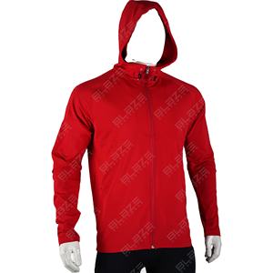 แจ็กเก็ตมีฮู้ดแบบซิปใส่ได้ทั้งชายและหญิงเสื้อแจ็คเก็ตผ้าฝ้าย100% ทรงสลิมฟิตลำลองแบบปักสีพื้นน้ำหนักเบาขายดี - Product Image 1