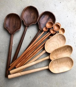 Pine Wood Natural Finish Eco-Friendly High Quality Model 30550 Wooden Spoon Made India New Design <b>Microwave</b> - Product Image 5