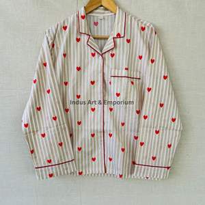 Nuevo Conjunto de Pijama de Algodón para Niños, Hermoso Conjunto de Pijama de Algodón Estampado Indio, Ropa de Dormir 100% Algodón - Product Image 3