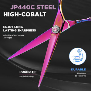 <span class=keywords><strong>Aichi</strong></span> cao cấp thép cắt tóc kéo màu hồng neon cắt tóc Shears chính xác Salon Stylist thiết kế cho các chuyên gia làm đẹp - Product Image 2