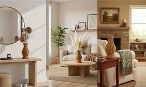 Vase TERA en écorce de bananier, artisanat - Product Image 6