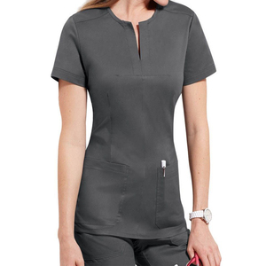 Ensemble d'uniformes d'infirmière unisexe en tissu sergé, personnalisé, OEM, à manches courtes, par sublimation, avec détection d'aiguilles, vente en gros - Product Image 5