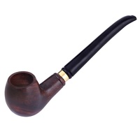 Pipe à fumer en bois au look simple Service personnalisé disponible Créez votre logo sur vos accessoires pour fumeurs