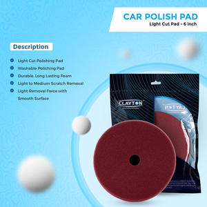 Tampon de polissage pour voiture Clayton Car Care, mousse haute qualité, 6 pouces, coupe légère (CL-LCP), pour correction de la peinture et brillance impeccable - Product Image 3
