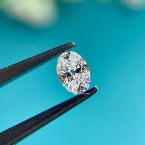 Diamant de laboratoire ovale VVS D certifié IGI de qualité supérieure pour la fabrication de bijoux, pierres fantaisie en vrac, 1 à 5 carats, toutes tailles disponibles - Product Image 1