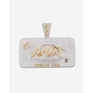 Colgante y Amuleto Personalizado AMIRI con Nombre en Moissanita VVS y Engaste de Bisel, Personalizado con Tu Nombre - Product Image 5