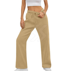 Uso al aire libre Ligero Mujeres Flare Pantalones de chándal Ropa de entrenamiento 100% Algodón Flare Pantalones de chándal Venta caliente - Product Image 3