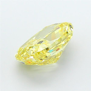 เครื่องประดับหรูหราสง่างาม ประดับเพชรเหลืองสดใสทรงคุชชั่น ผลิตในห้องปฏิบัติการ ได้รับการรับรอง CVD พลอยเม็ดเดี่ยว ความเปล่งประกายอันสดใส - Product Image 2