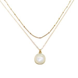Natural <b>Moonstone</b> Round Bezel Pendant <b>Moonstone</b> Jewelry <b>Necklace</b> Fashion Jewelry Pendants & Charms - Product Image 1